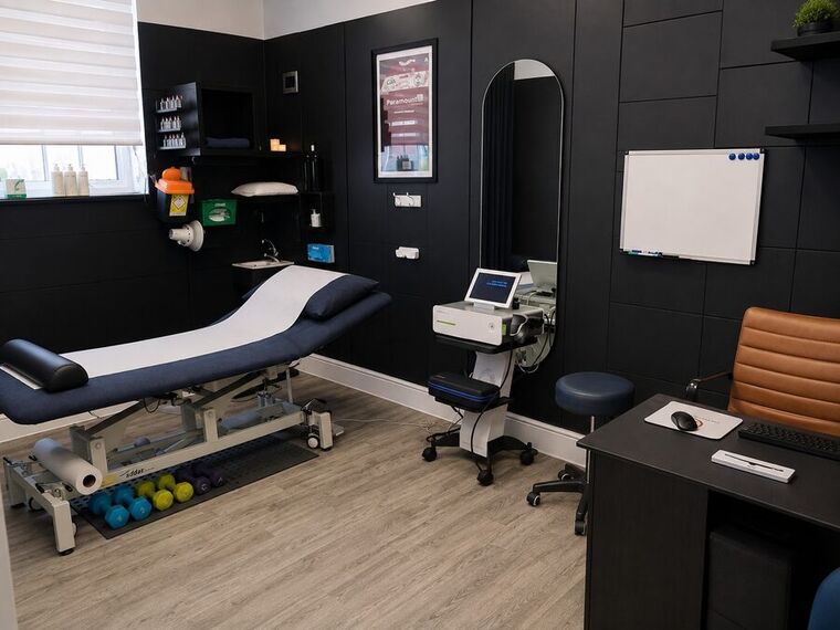 Treatment room at JW Physio Clinic, Loughton